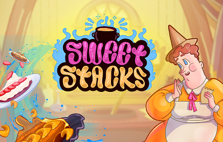 Mimi the chef with Sweetstacks game logo